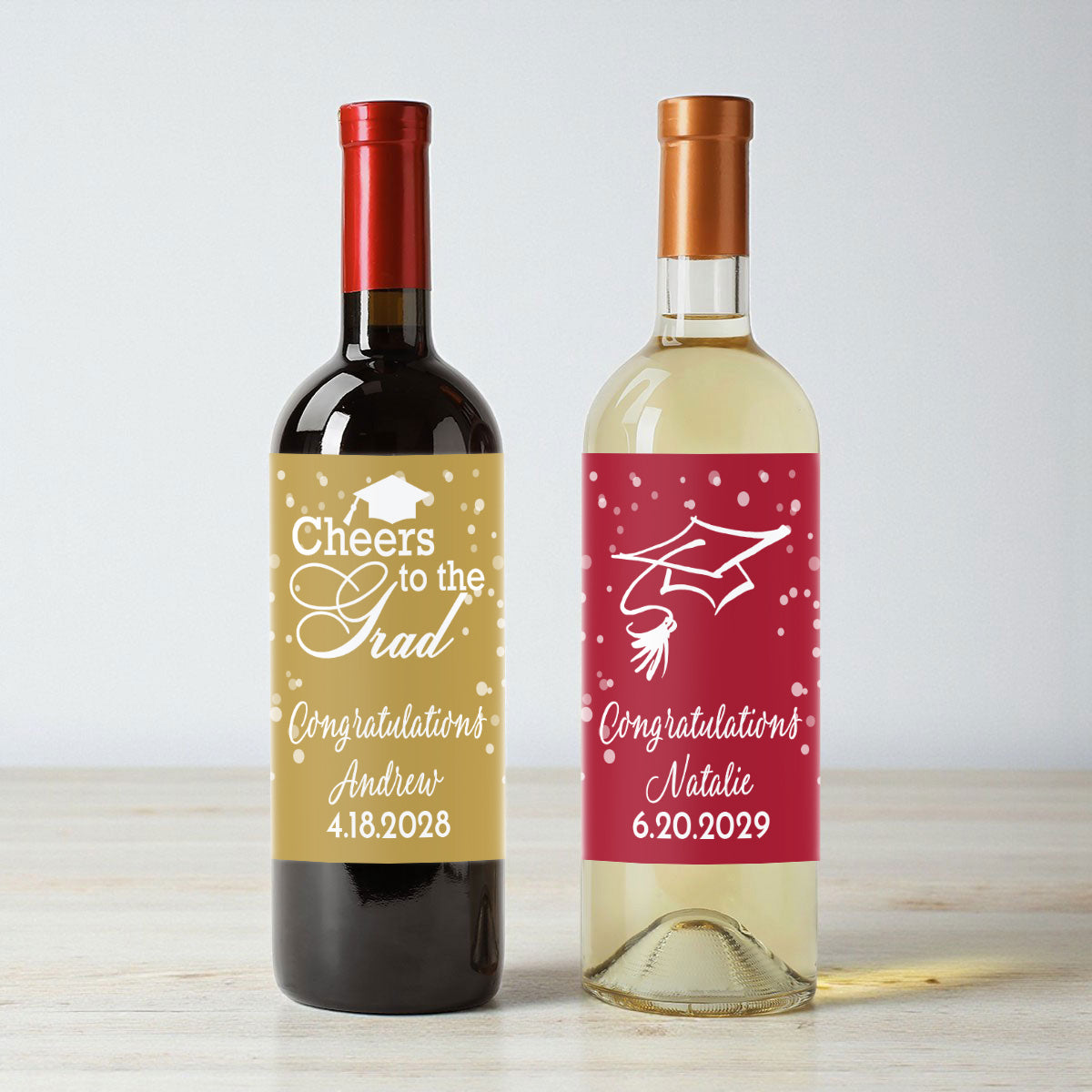 Graduation Personalized Wine Labels (Set of 12)
