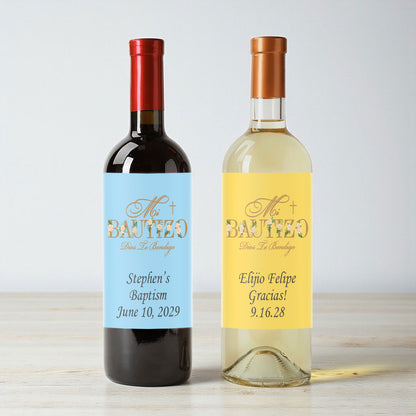 Mi Bautizo Personalized Wine Labels (Set of 12)