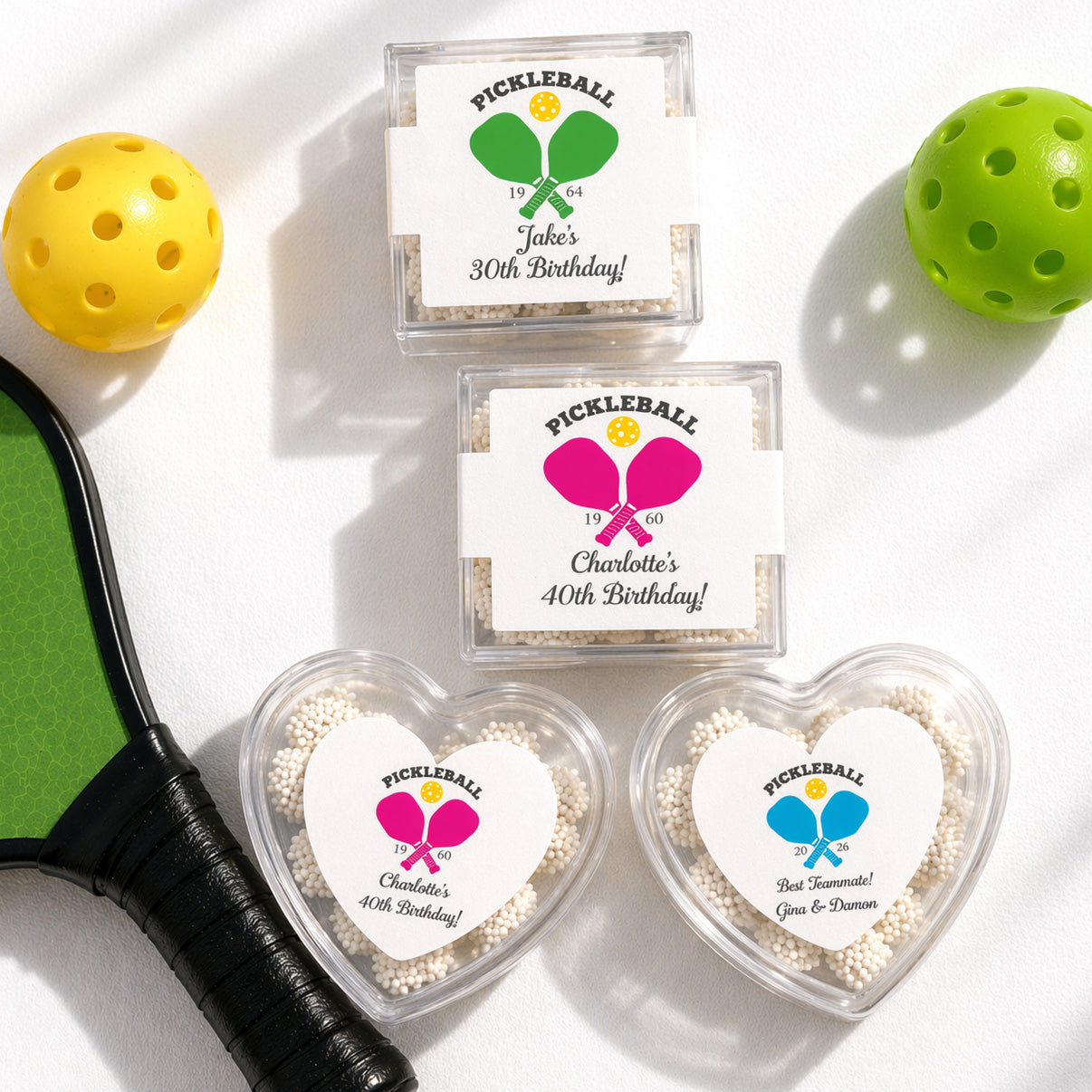 Pickleball Personalized Favor Box (Set of 10)