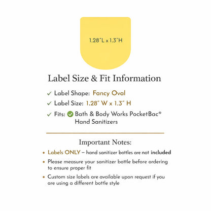 Palm Tree Monogram Personalized Loop Sanitizer Labels (Set of 20)
