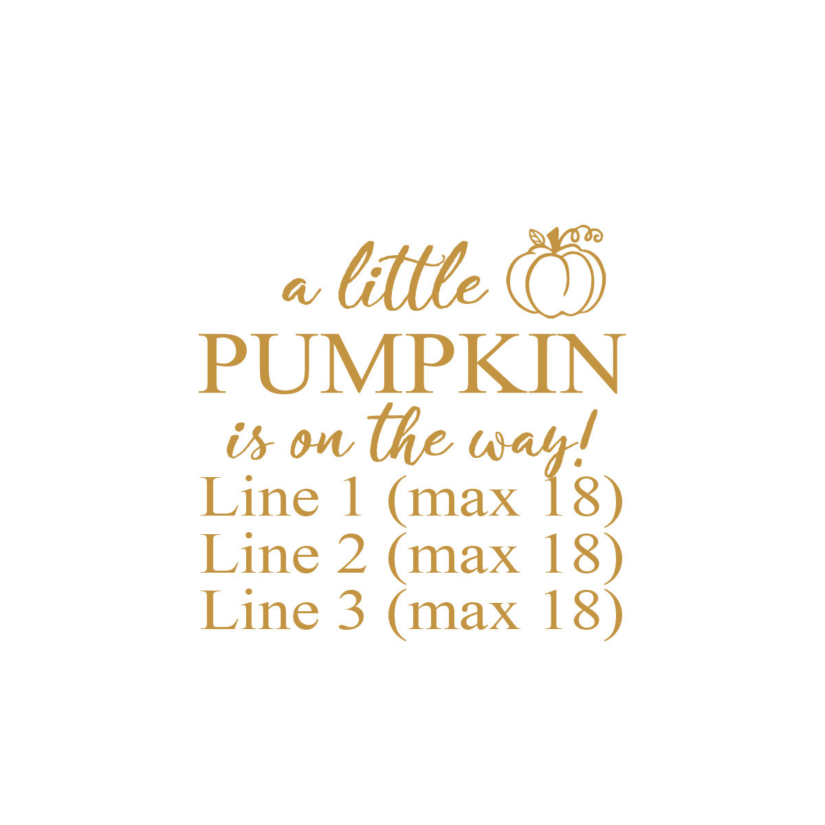 A Little Pumpkin Is On The Way Personalized Glass Coaster (Set of 24)