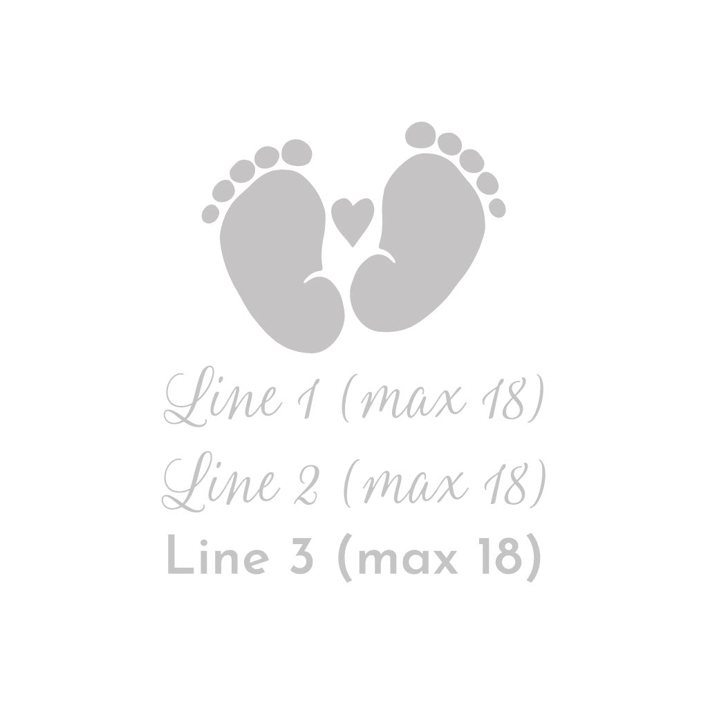 Baby Shower Personalized 9 oz. Stemless Wine Glass (Set of 24)
