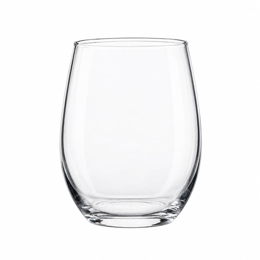 Arcoroc Perfection Stemless Wine Glass – Elegant 15 oz Glassware by Arc Cardinal - Set of 12
