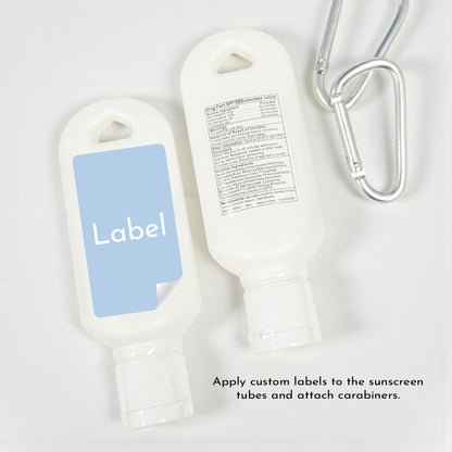 A Little Cowboy is on the Way Wild West Rodeo Personalized Sunscreen with Carabiner (Set of 12)