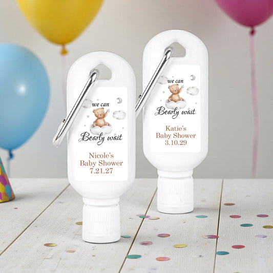 Baby Whale Personalized Sunscreen with Carabiner (Set of 12)