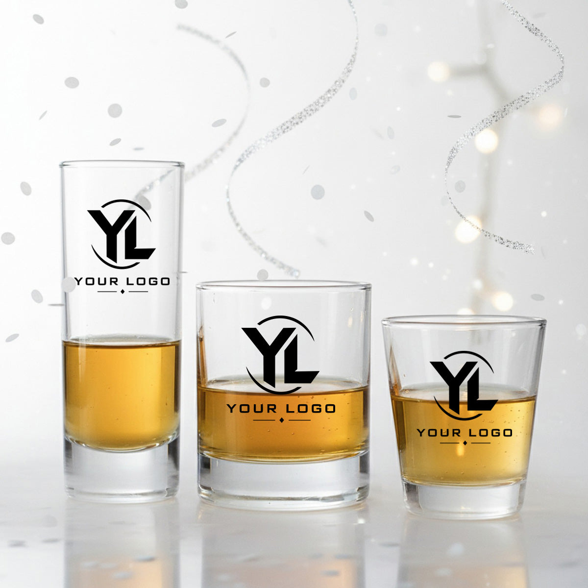 Your Logo Personalized  Shot Glass (Set of 24)