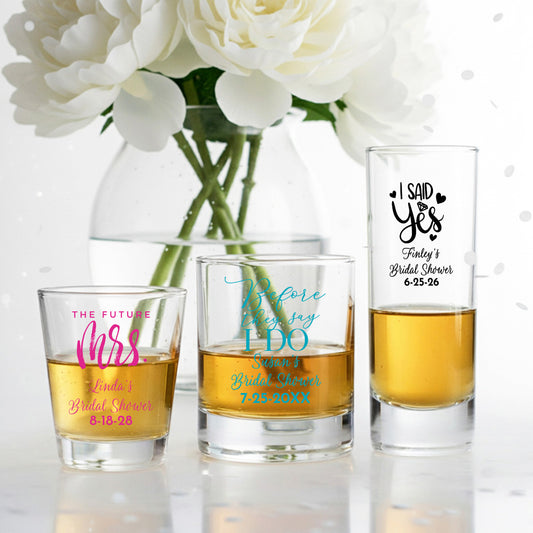 Bridal Shower Personalized Shot Glass (Set of 24)