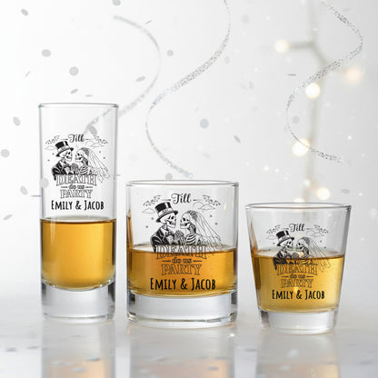 Till Death Do Us Part Personalized Votive Shot Glass (Set of 24)