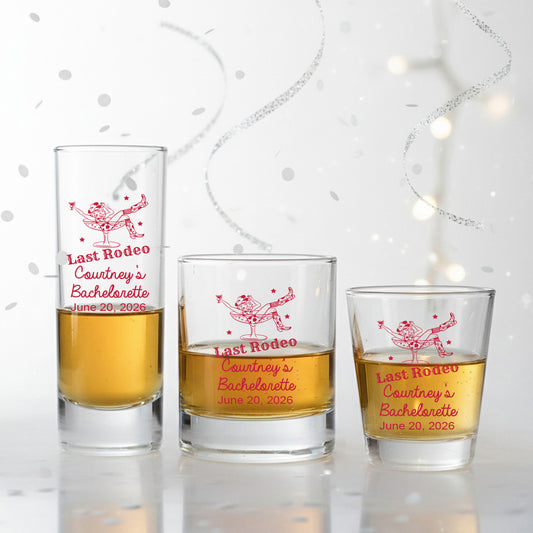 Last Rodeo Personalized  Shot Glass (Set of 24)