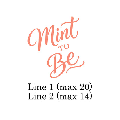Mint To Be Personalized Birthday Tic Tac Mints (Set of 12)