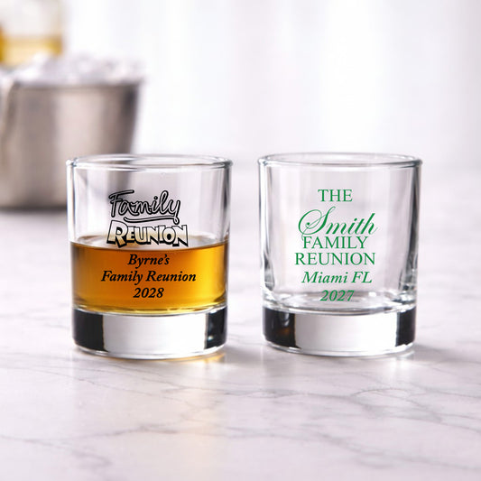 Family Reunion Personalized Votive Shot Glass (Set of 24)