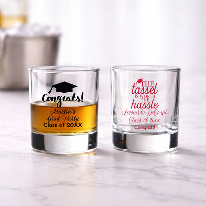 Graduation Personalized Votive Shot Glass (Set of 24)