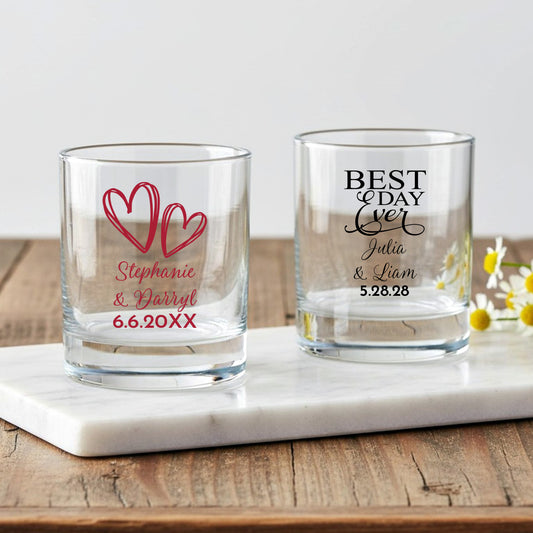 Wedding Personalized Votive Shot Glass (Set of 24)
