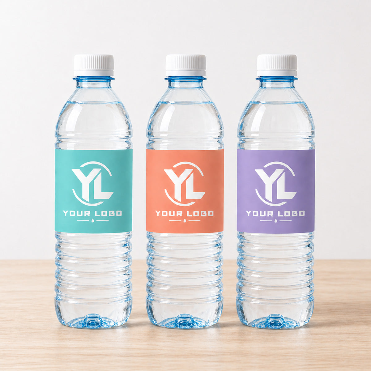 Logo Personalized Water Bottle Labels (Set of 15)