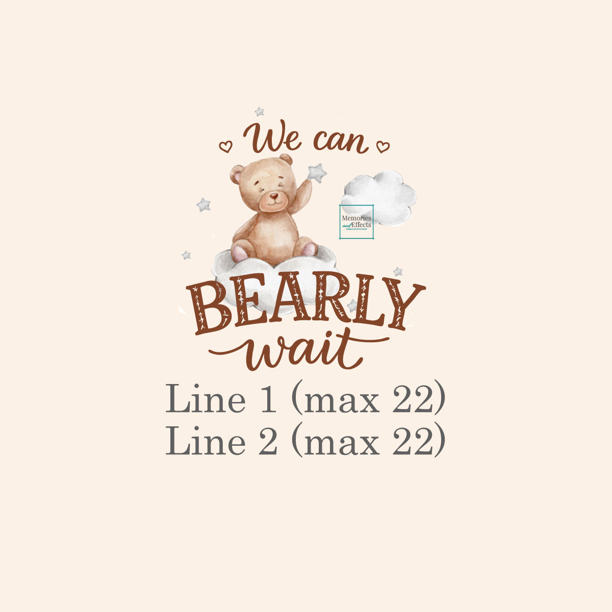 Bearly Wait Personalized Honey Baby Shower Favors (Set of 12)