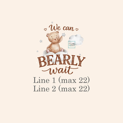 Bearly Wait Personalized Honey Baby Shower Favors (Set of 12)