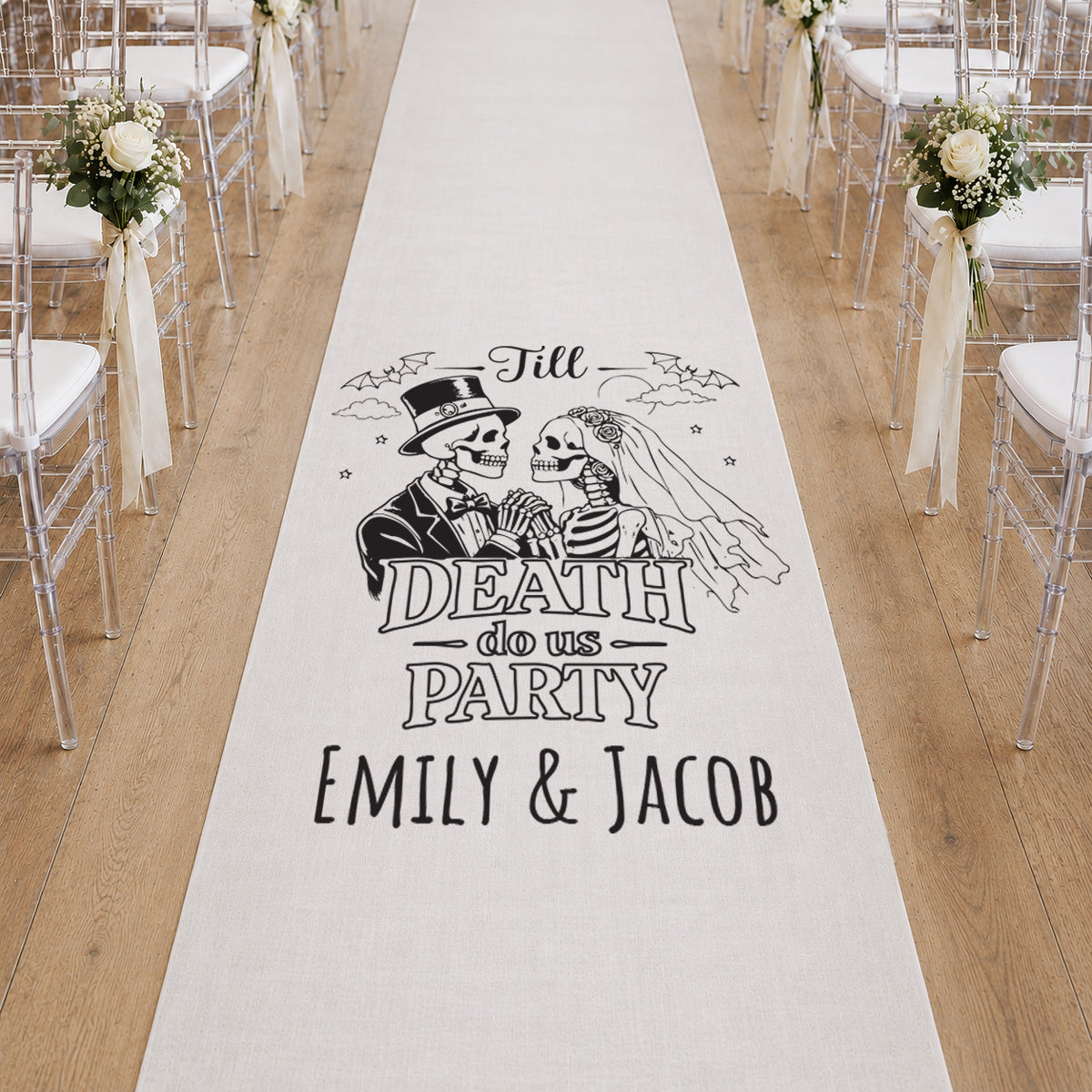 Till Death Do Us Party Personalized Wedding Aisle Runner