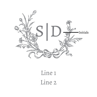 Classic Monogram Personalized Wedding Aisle Runner