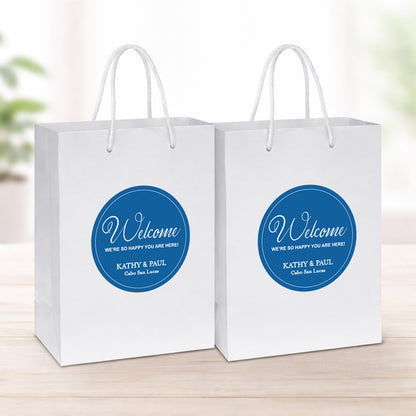 Welcome We're So Happy You Are Here Welcome Gift Bag, Set of 10