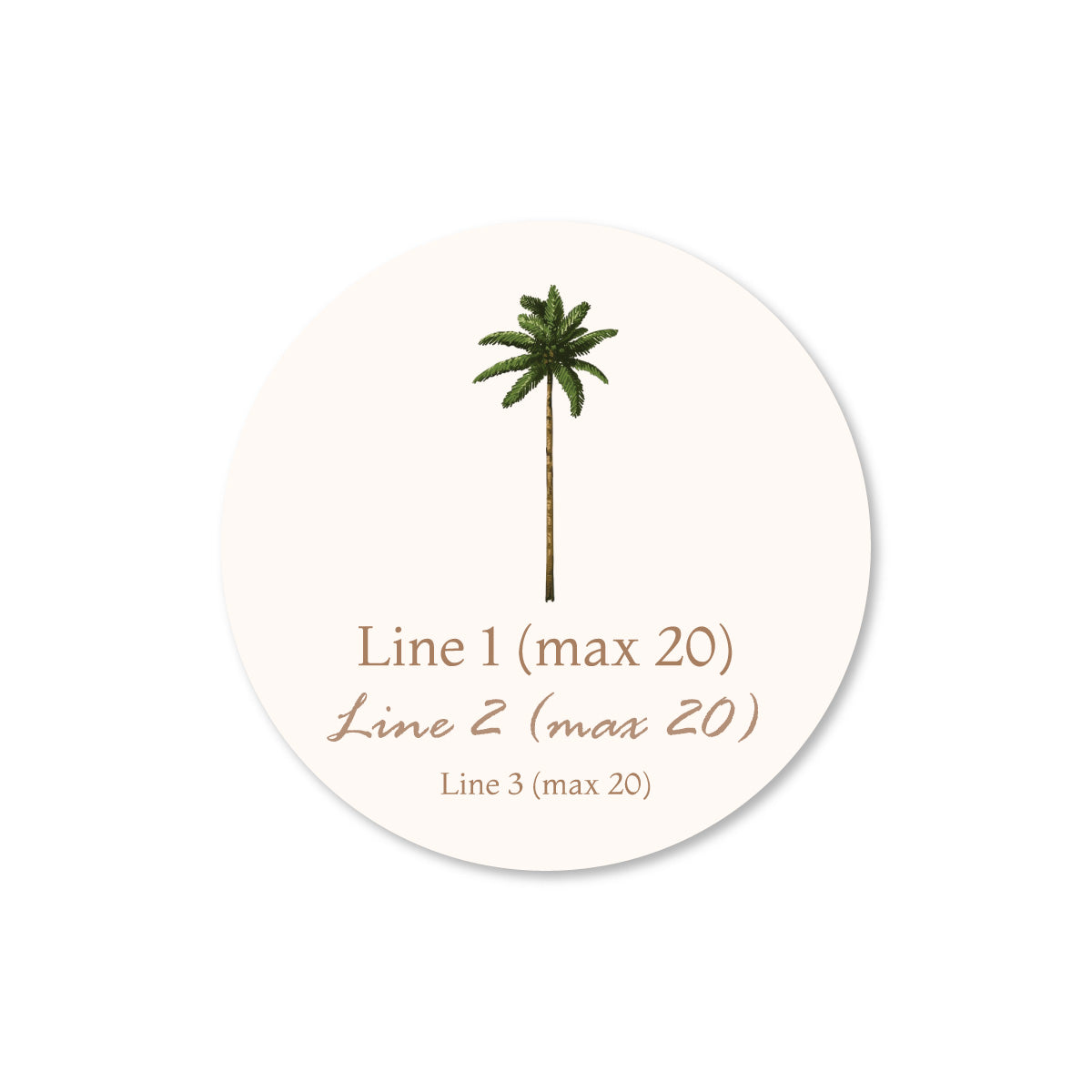 Palm Tree Personalized Welcome Gift Bag , Set of 10
