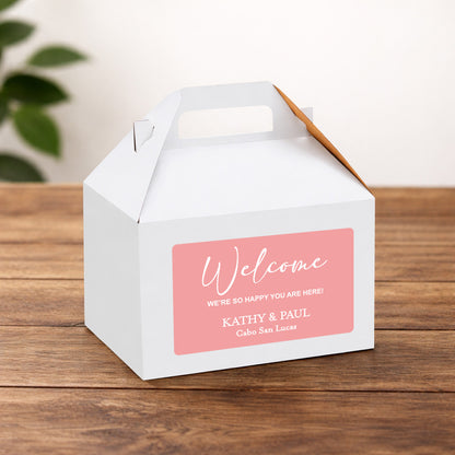 Welcome We're So Happy You Are Here Gift Boxes, Set of 10