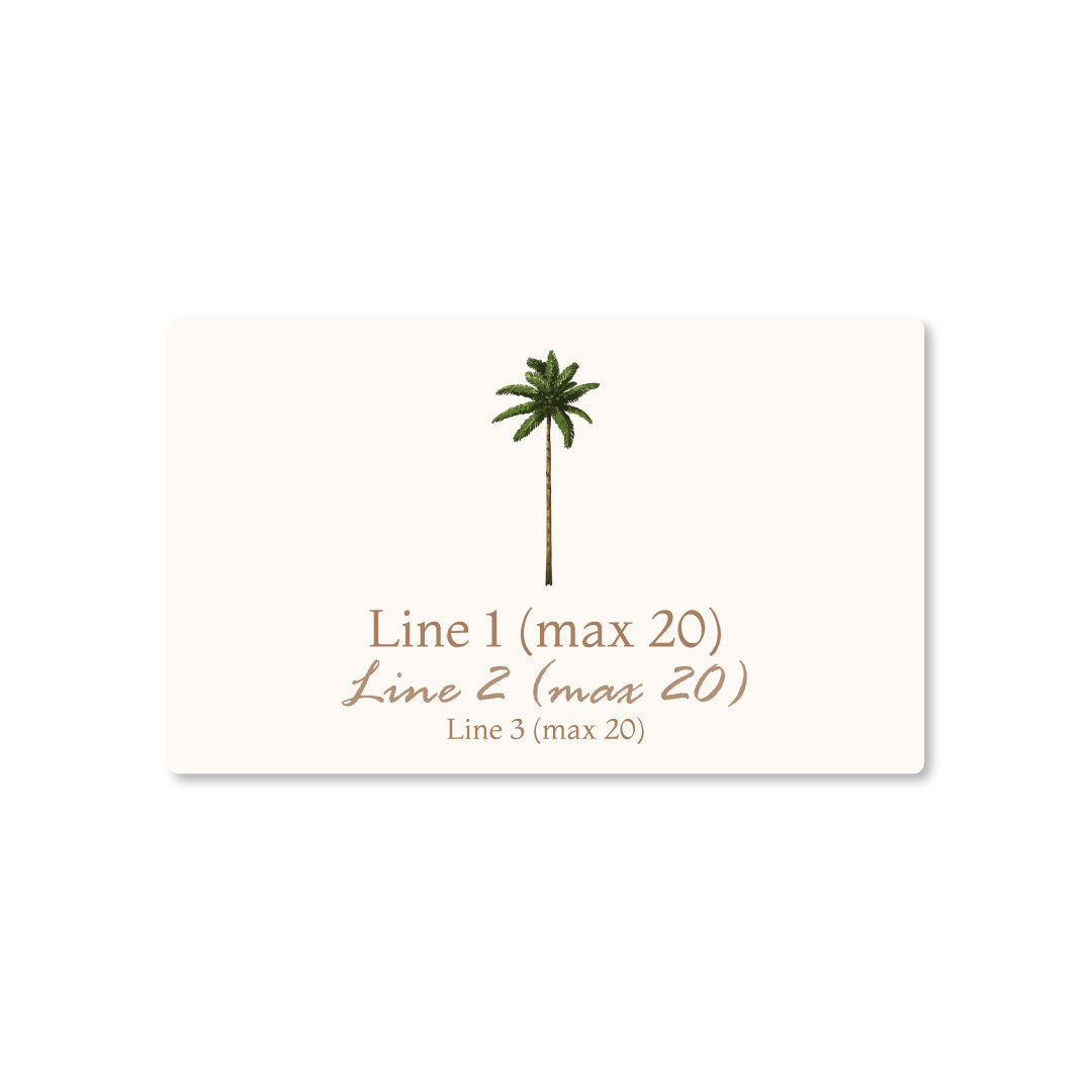 Palm Tree Personalized Wedding Gift Boxes , Set of 10