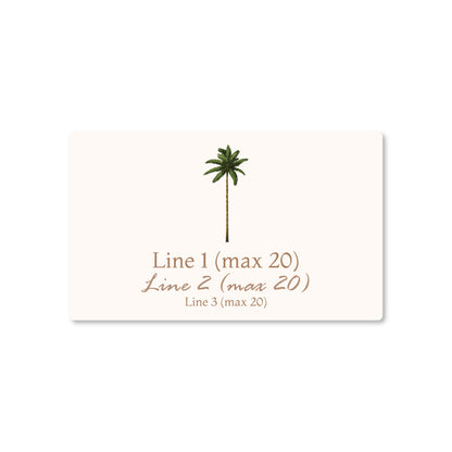 Palm Tree Personalized Wedding Gift Boxes , Set of 10