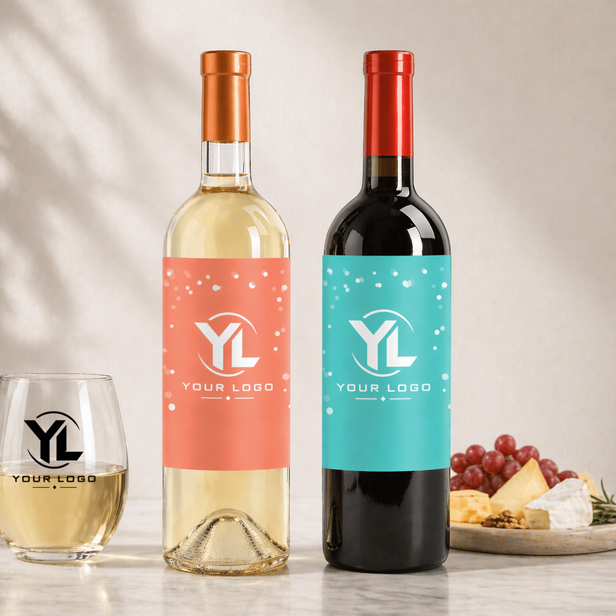 Your Logo Personalized Wine Labels (Set of 12)