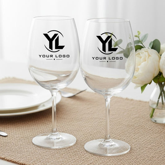 Logo Personalized Wine Glass with Stem (Set of 24)